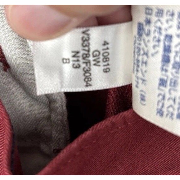 NWT Lands End Shorts Men 32 Dark Red  9" Inseam Flat Front Chino 5 Pocket Canvas - Picture 10 of 11